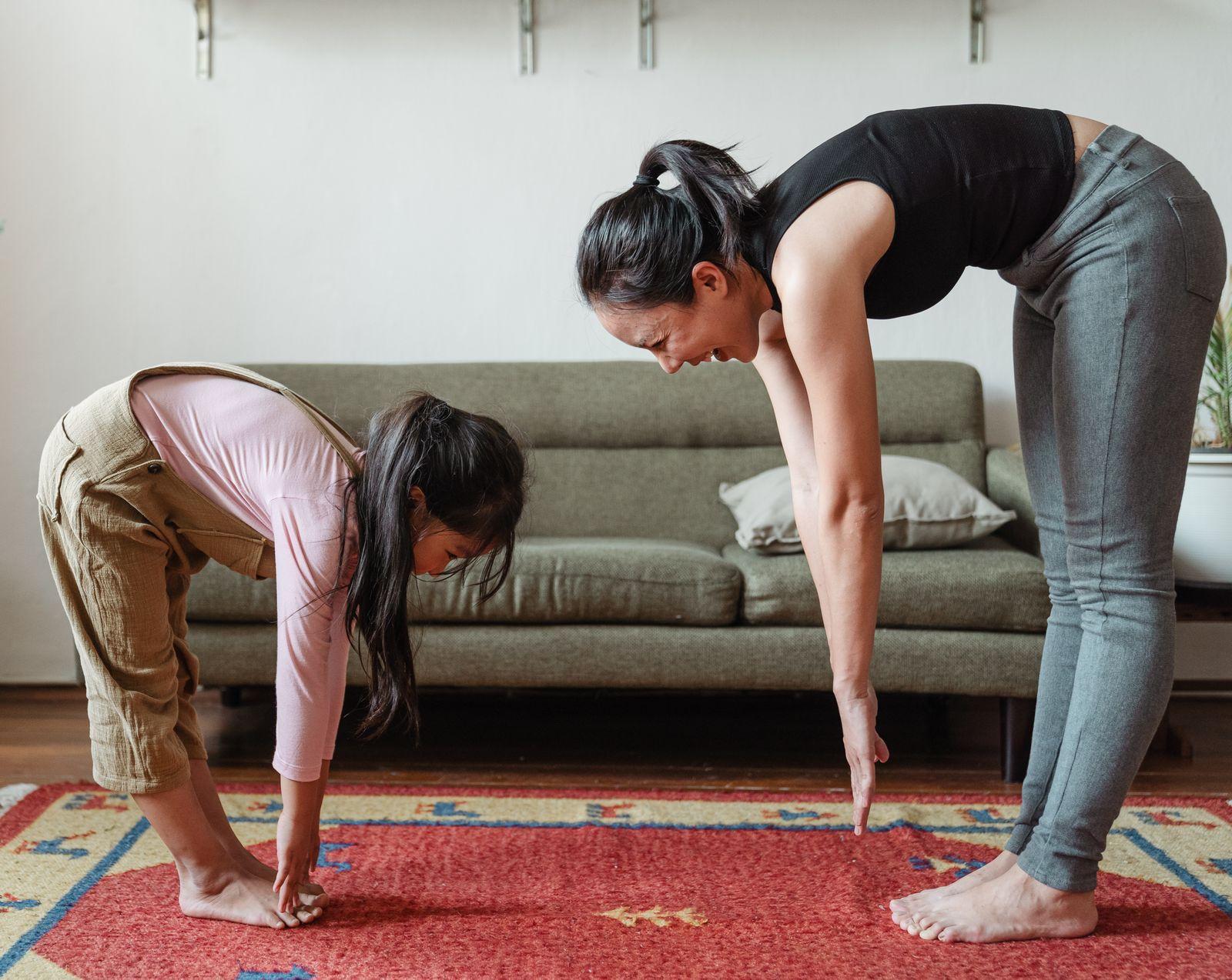 Close-up of a strength-training session